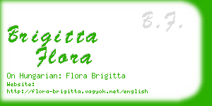 brigitta flora business card